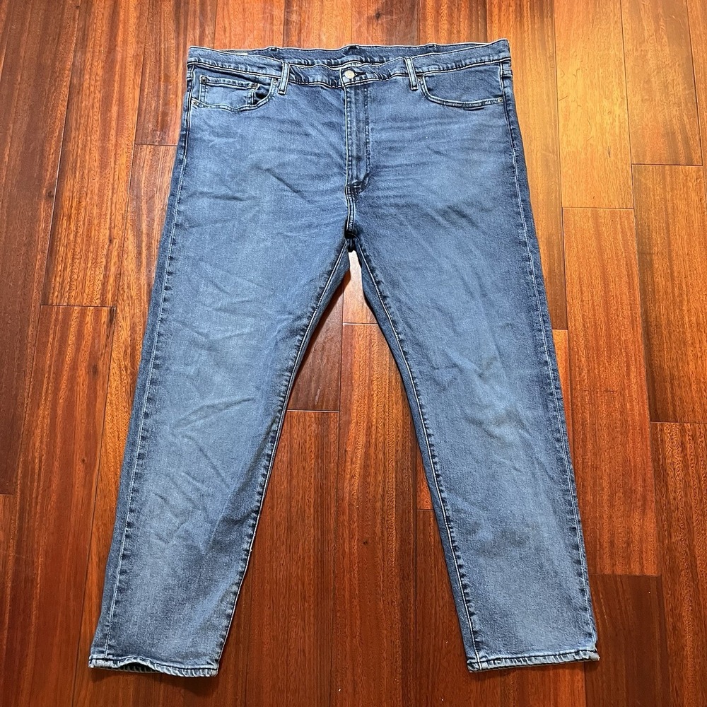 Levis Jeans Mens 46x32 (45x29) 502 PREMIUM Tapered Fit Blue Medium 59684-0117